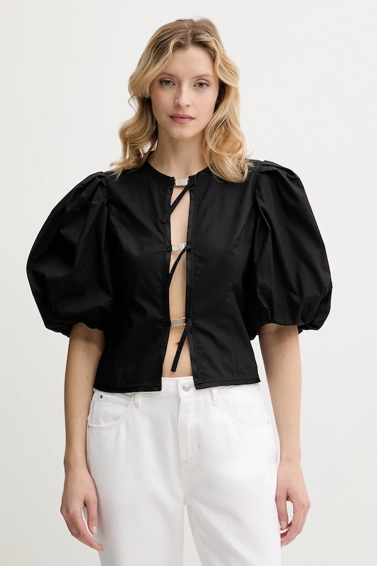 

Хлопковая блузка Pinko, черный