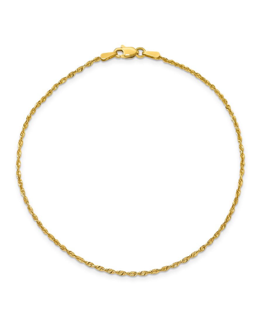 

Браслет в виде веревочной цепочки из желтого золота 14 карат Macy's, Gold