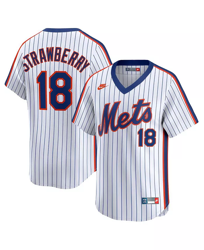 

Мужская бейсбольная джерси Darryl Strawberry белого цвета New York Mets в ретро-стиле из ограниченной коллекции Cooperstown Collection Nike