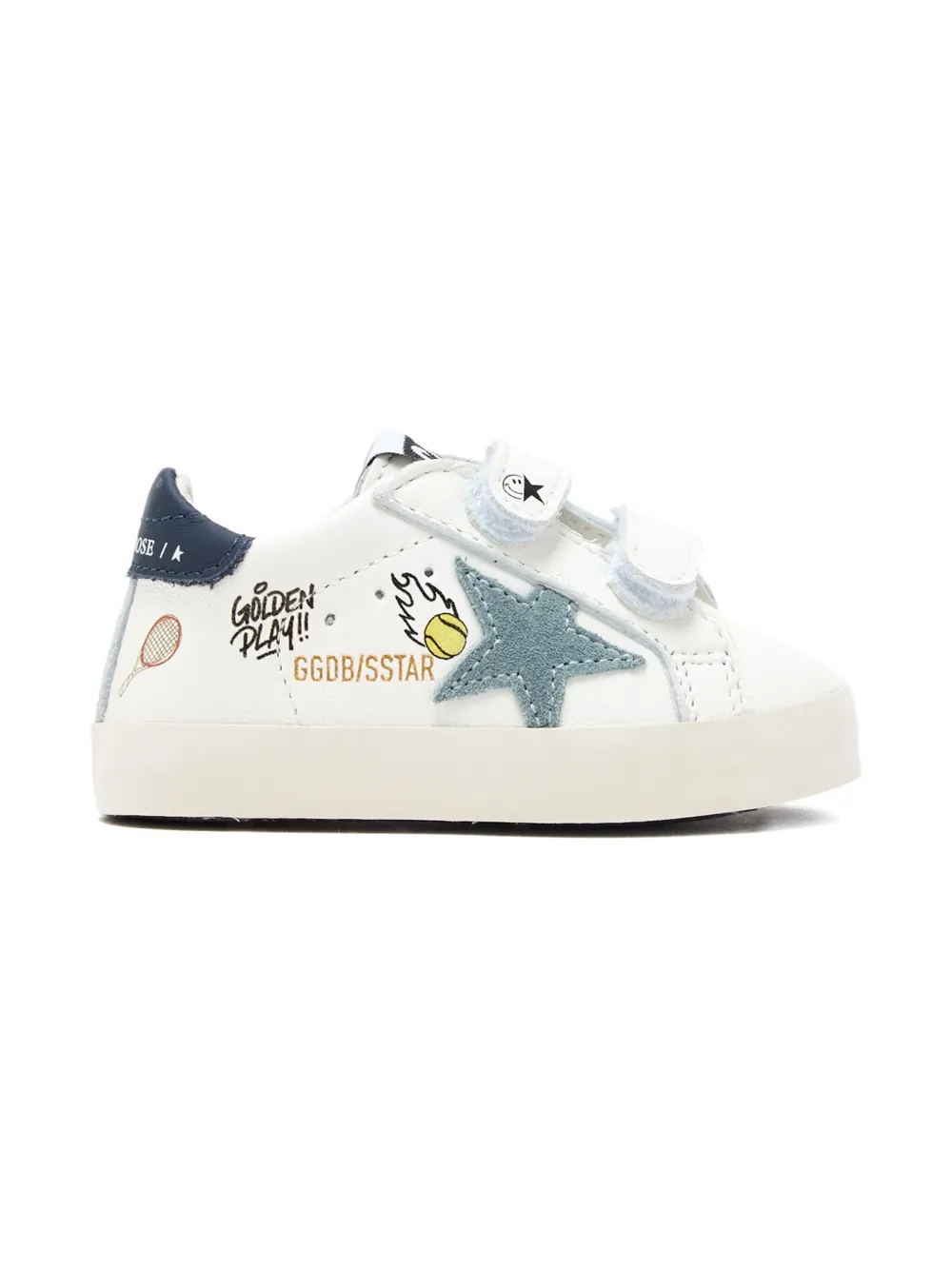 

Кеды Superstar на липучках Golden Goose Kids, белый