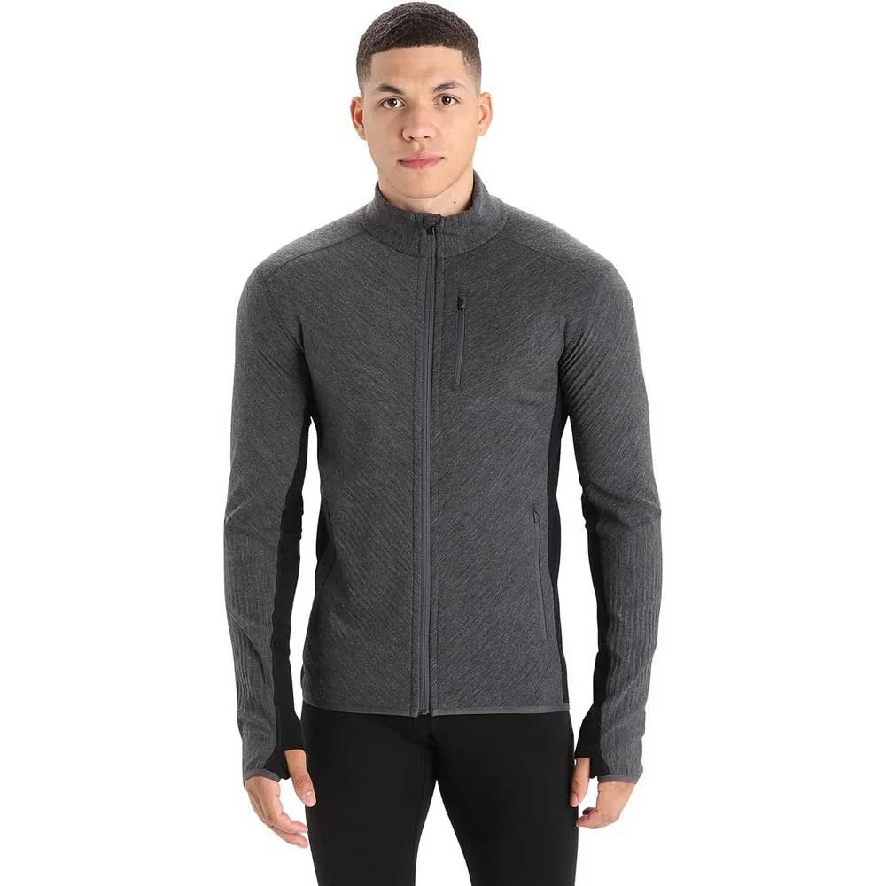 

Толстовка Icebreaker Descender full zip, серый