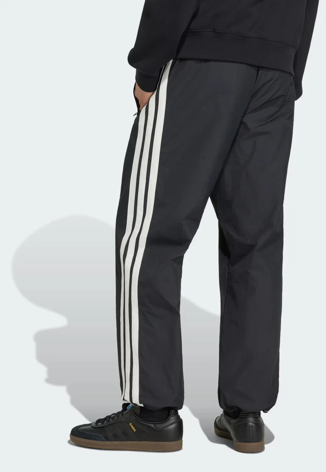 Брюки Adidas Originals свободного кроя Cutline черного цвета — фото 3