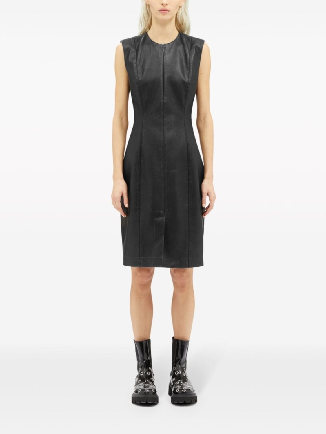 

MSGM платье миди с молнией, черный