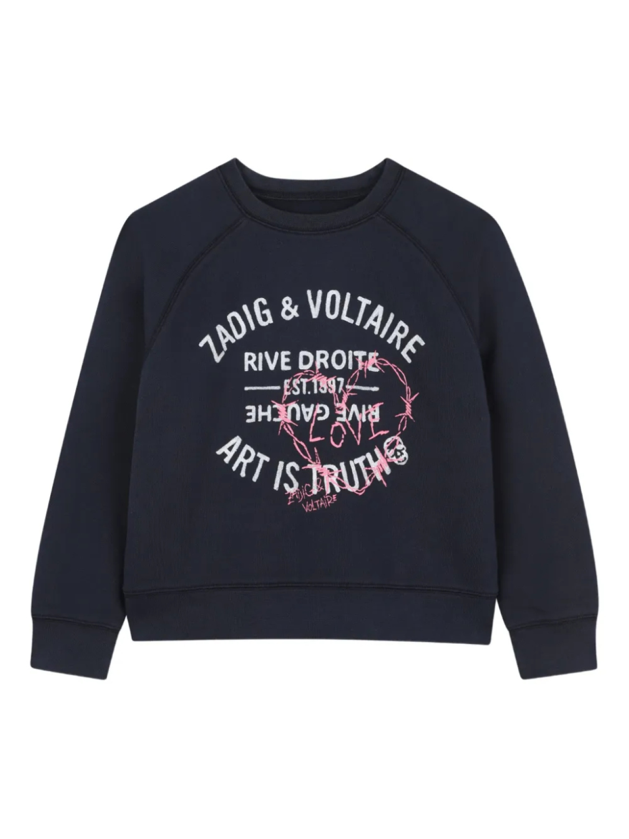 

Zadig & Voltaire Kids толстовка с графичным принтом, черный