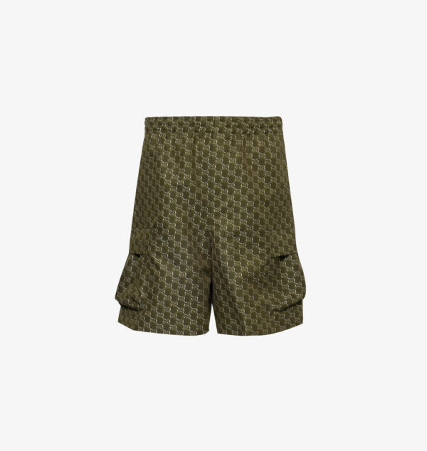 

Шорты Regular-Fit из хлопкового жаккарда с монограммным узором Gucci, белый