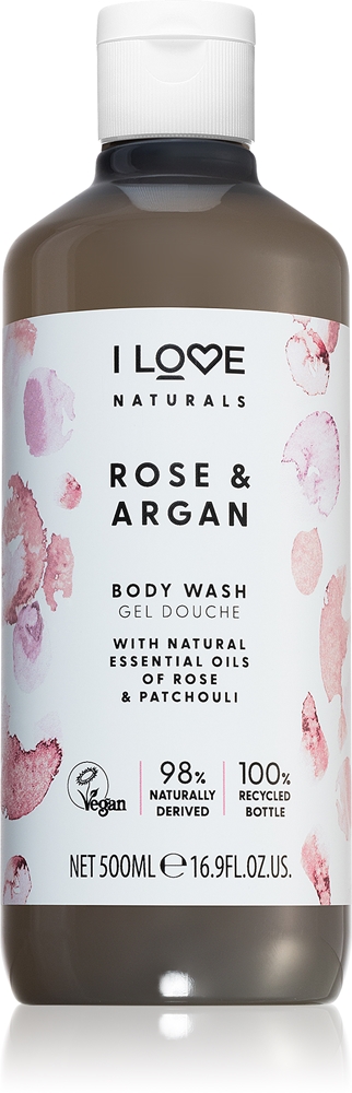 

Гель для душа Naturals Rose & Argan с восхитительным ароматом розы I Love, 500 мл