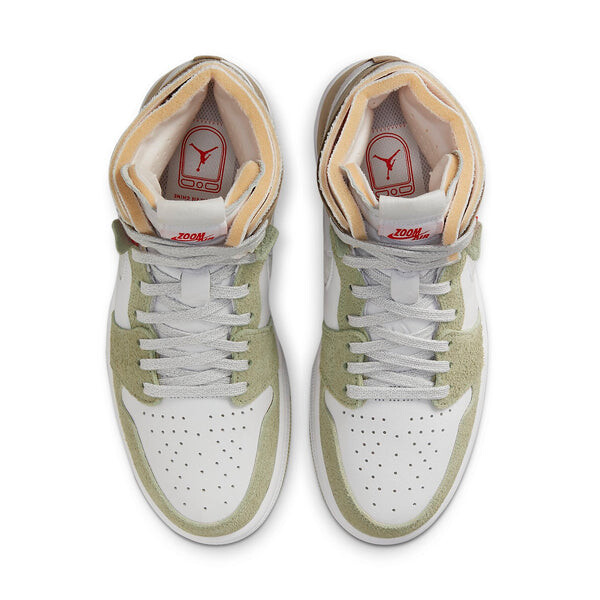 Кроссовки 1 высокие zoom комфорт Air Jordan, белый — фото 4