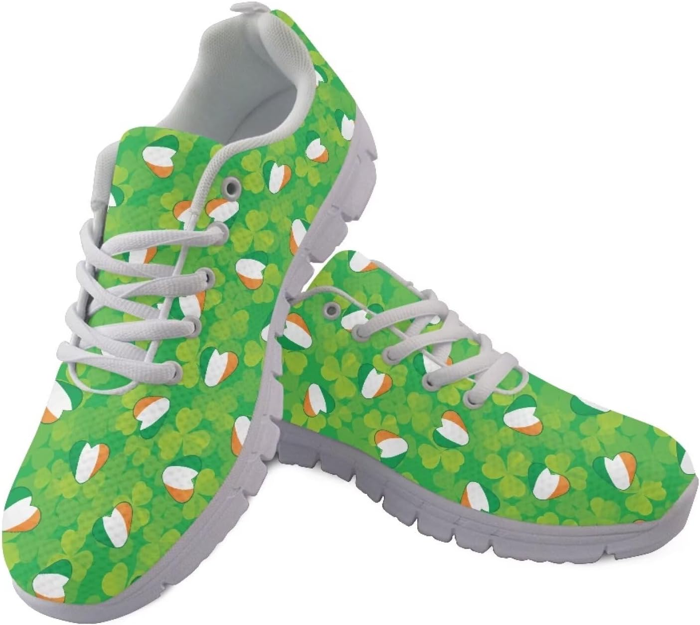 

Кроссовки GIFTPUZZ для мужчин, удобные прогулочные кроссовки для взрослых, спортивные кроссовки из сетчатой ткани, St. Patrick's Pattern