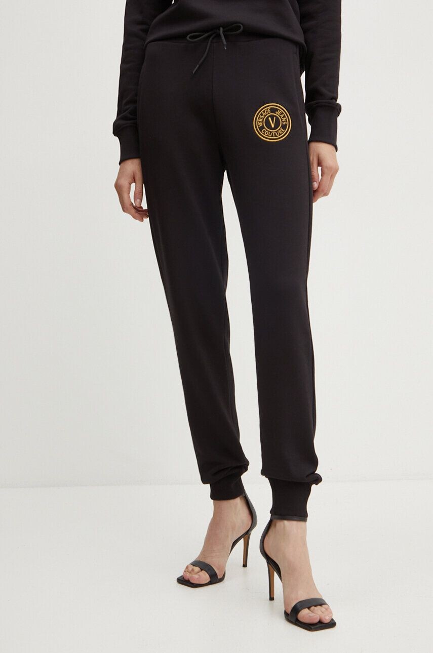 

Хлопковые спортивные брюки Versace Jeans Couture, черный