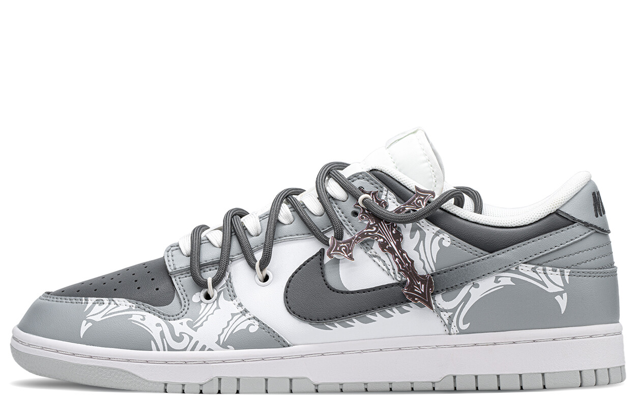 

Кроссовки Nike Dunk Skateboard Shoes Men Low-Top Gray, Серый, Кроссовки Nike Dunk Skateboard Shoes Men Low-Top Gray
