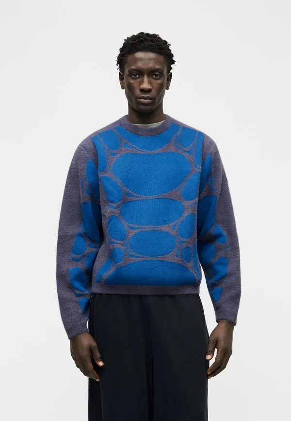 Свитер-Комбинезон с желейной клеткой Nike Sportswear, Dark Raisin/Brilliant Blue — фото 4