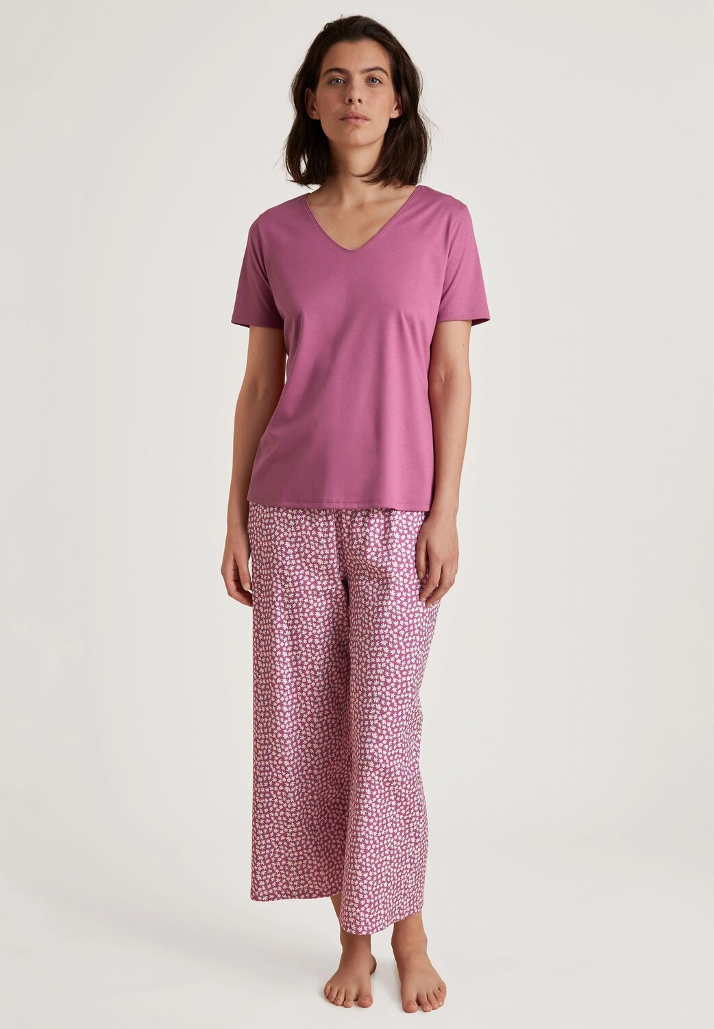

Женские хлопковые пижамные штаны Harmony длиной 7/8 CALIDA, цвет Red Violet