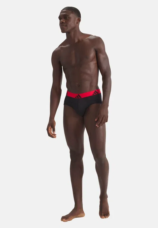 Трусы Adidas Sportswear 3Er Pack Active Flex Slip Briefs, черный мультиколор