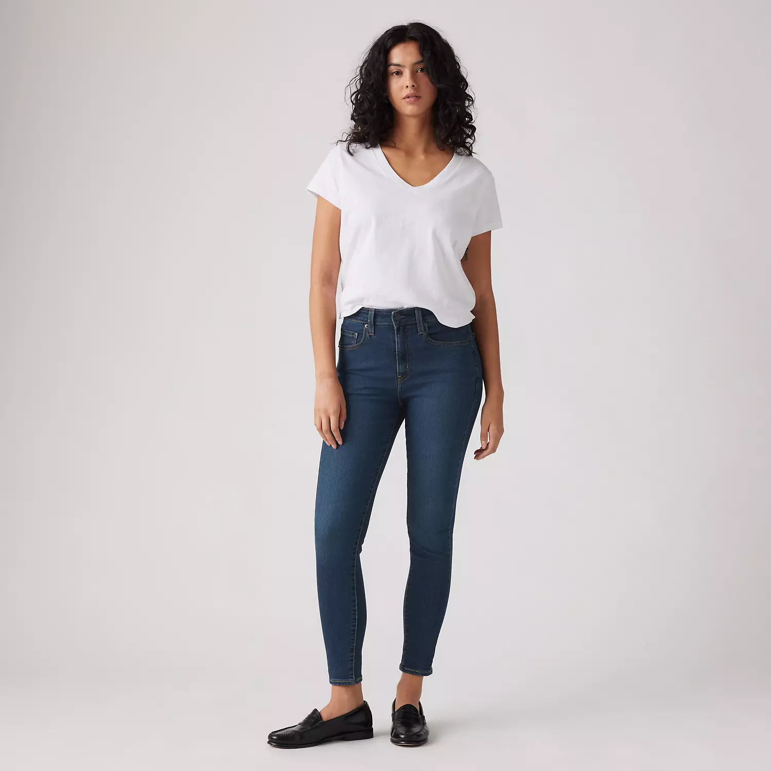 721 Узкие женские джинсы с высокой посадкой Levi's, цвет Eternal Indigo - Dark Wash — фото 2