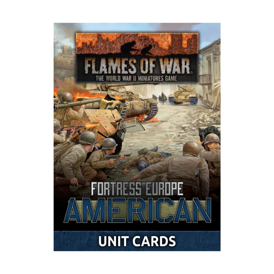 

Крепость Европа - Карты американских отрядов, Flames of War - WWII - Core Rules & Assorted (4th Edition)
