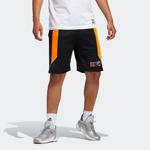 Шорты hdn gu kick 365 contrasting colors printing loose basketball sports shorts black Adidas, черный — фото 4