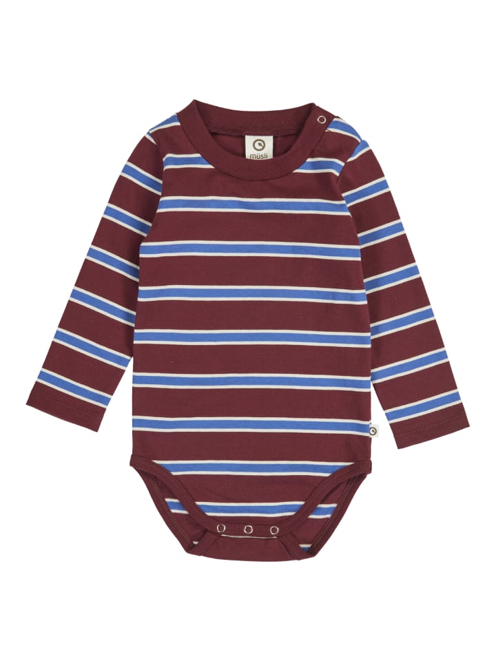 

Müsli Боди с длинными рукавами, цвет рыжевато-коричневый/лазурно-голубой/тофу