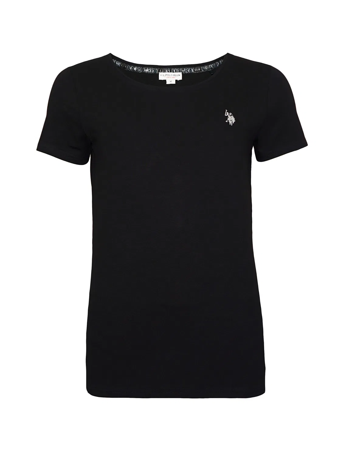 Футболка U.S. POLO ASSN. Rundhals черного цвета
