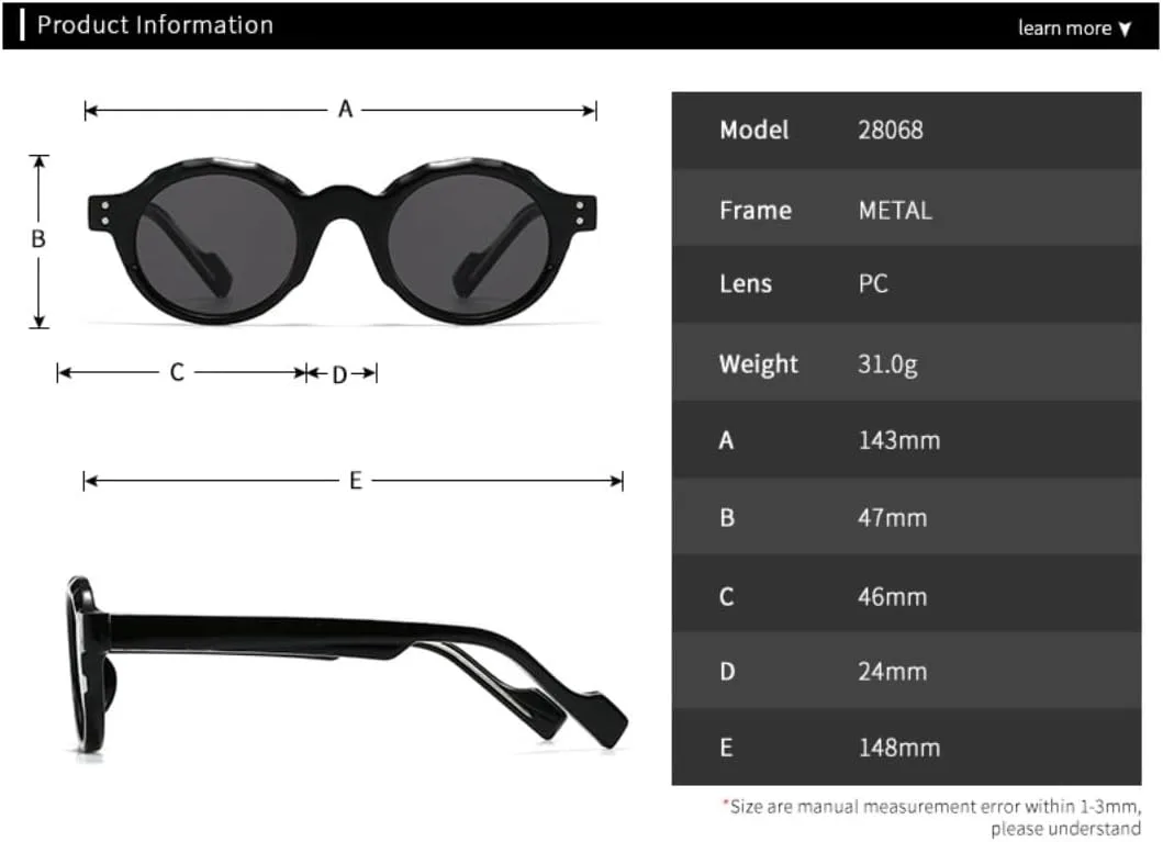 

Солнцезащитные очки для мужчин и женщин - защита UV400 - маленькая оправа, линзы конфетных цветов, для занятий спортом на открытом воздухе и вождения DSVIGF, Tyj528-2
