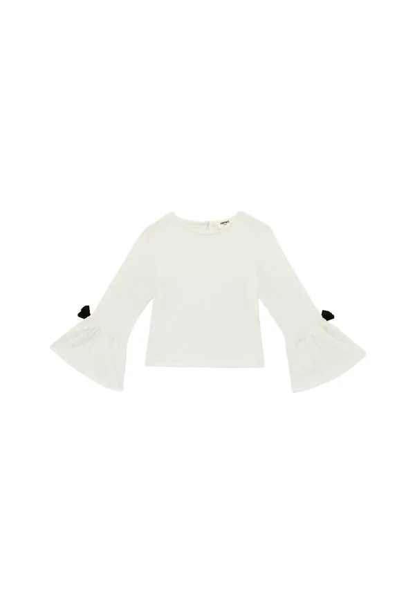 Блузка с круглым вырезом Koton, Beige