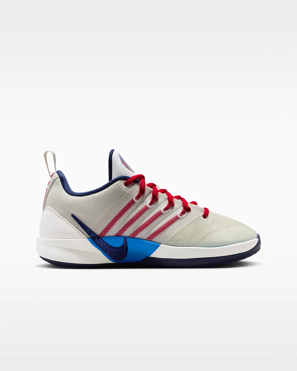 Детские баскетбольные кроссовки Sabrina 3, Sail/Atom Red/Light Photo Blue/Midnight Navy — фото 3