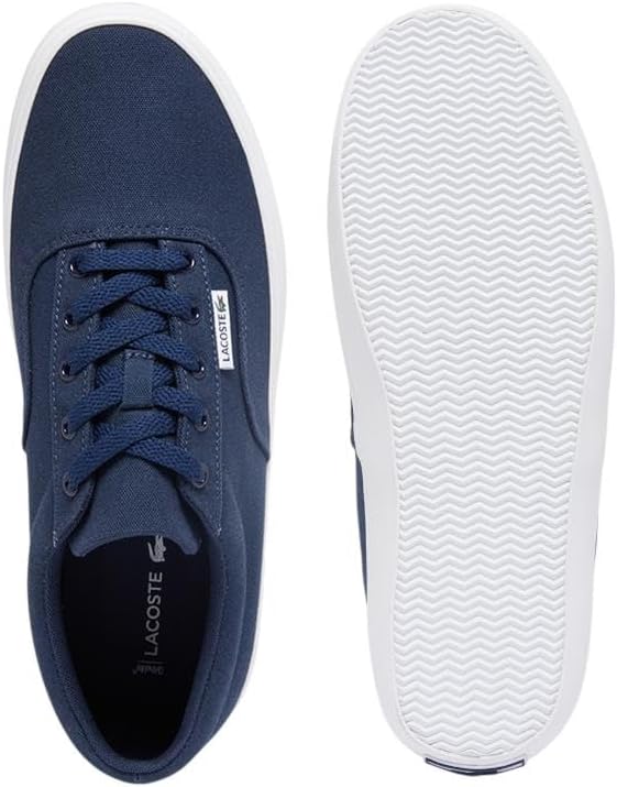Мужские кроссовки Lacoste Lace Base, белый/синий/темно-синий — фото 4