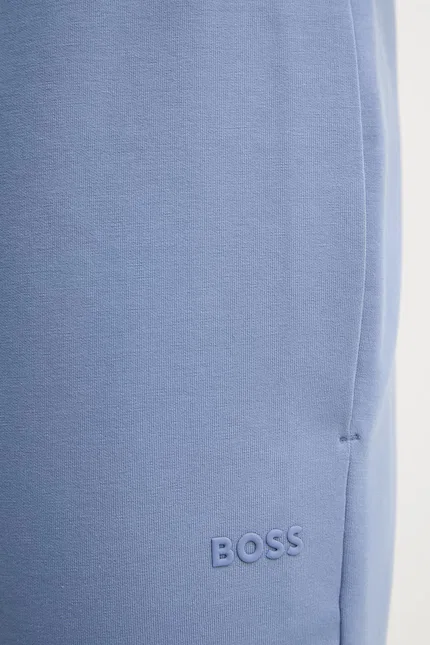 Спортивные штаны из хлопка с эластаном jogger BOSS Green, синий — фото 4