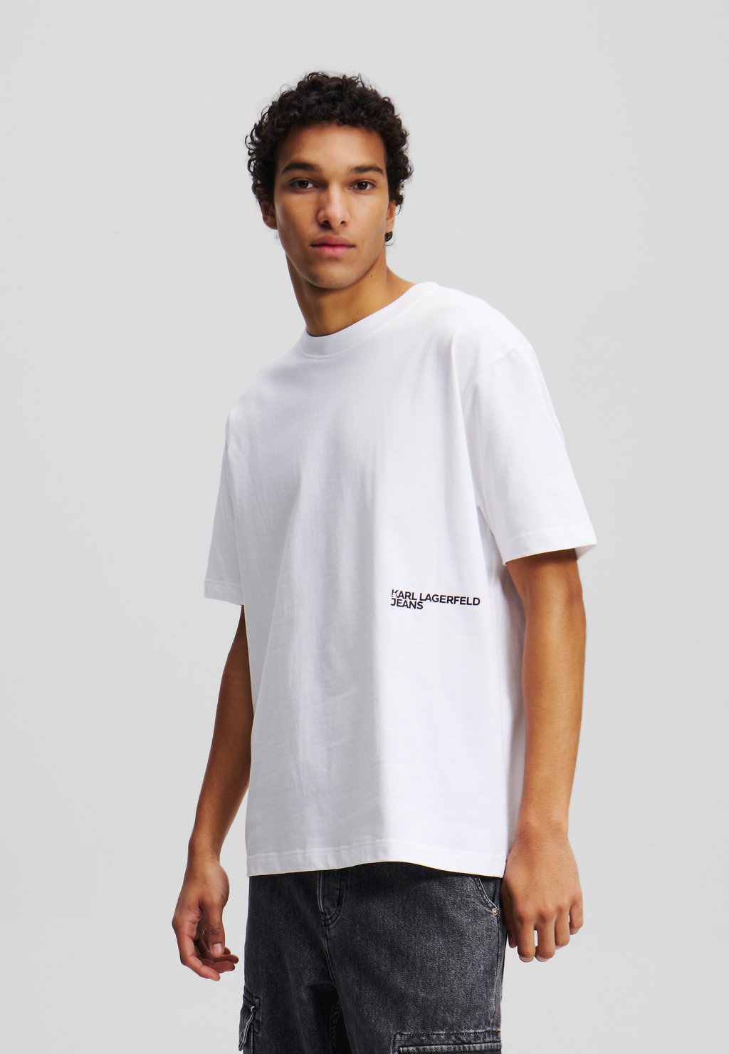 

Футболка с принтом RELAXED BACK STRIPE Karl Lagerfeld Jeans, белый