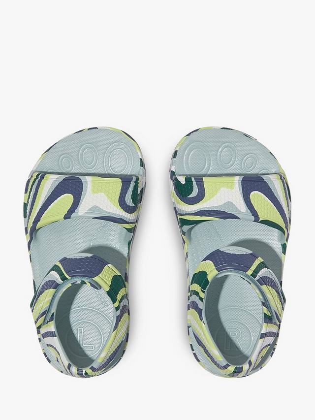 Детские сандалии iQushion Swirly FitFlop, Mint Blue Mix — фото 4