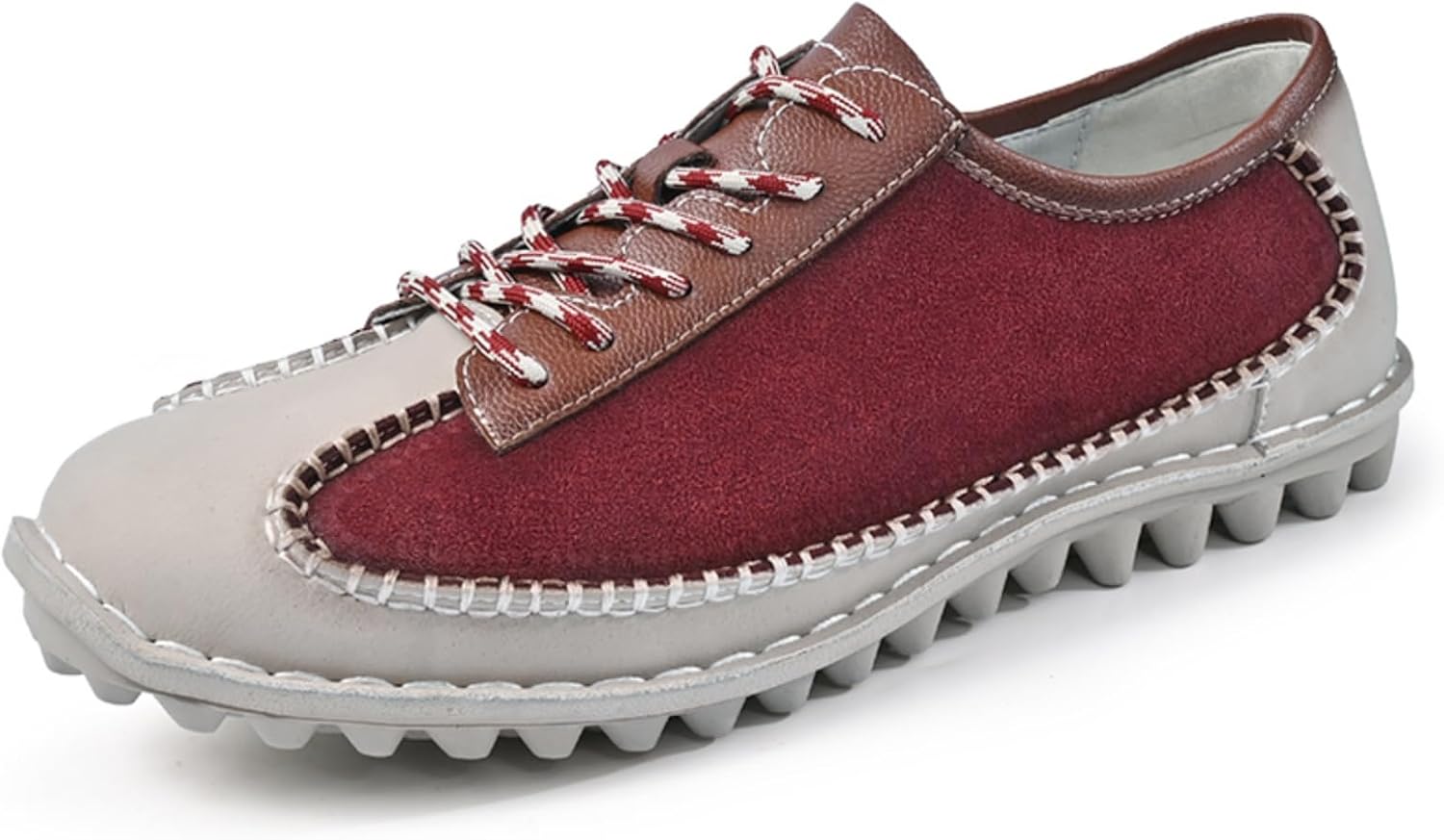 

Мужские модные лоферы - уличная обувь для прогулок и вождения, удобные повседневные кроссовки с шнуровкой для различных случаев Khwfjas, бордовый