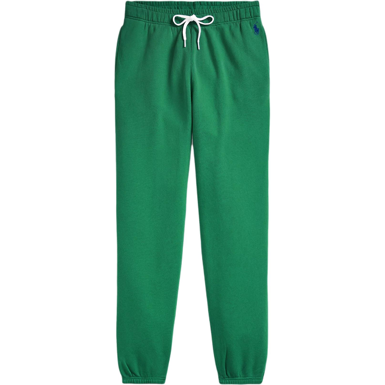 Флисовые спортивные штаны Polo Ralph Lauren, темно зеленый — фото 3