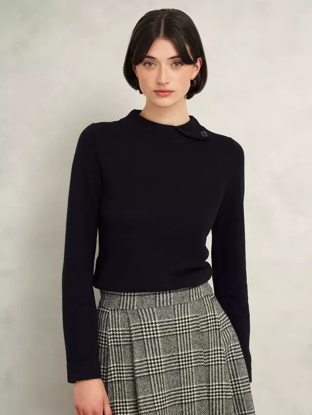 

Джемпер Hobbs Talia Wool Cashmere Blend, черный