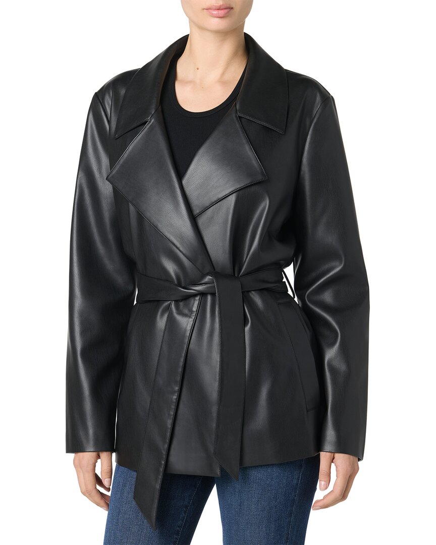 

JOE'S Jeans Веганское укороченное тренч, черный