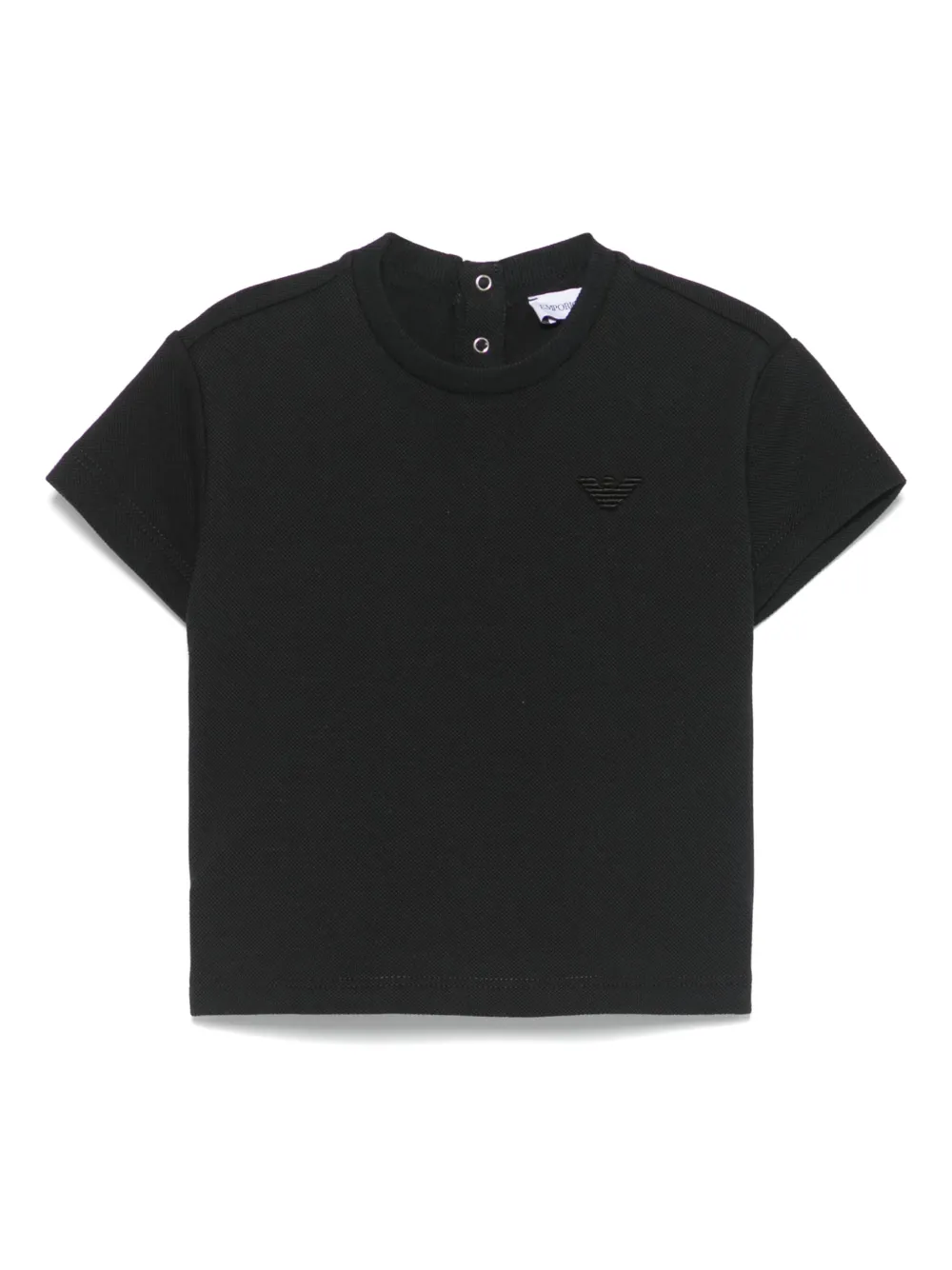 

Футболка с вышитым логотипом Emporio Armani Kids, синий