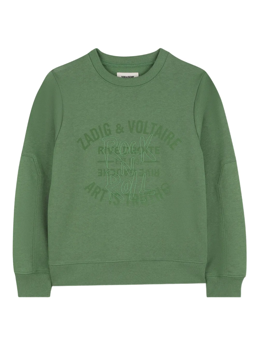 

Толстовка с длинными рукавами и круглым вырезом Zadig & Voltaire Kids, зеленый
