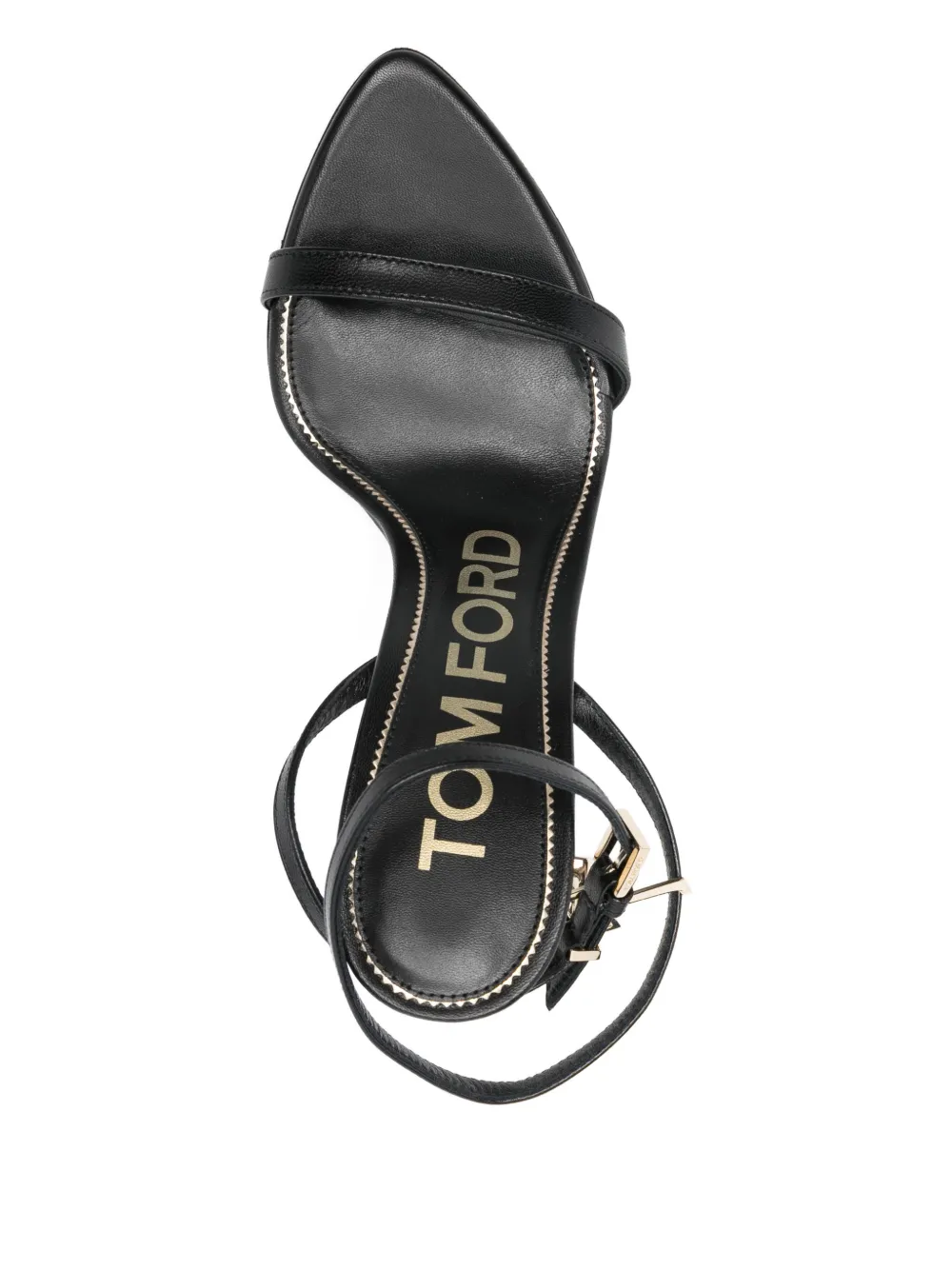 Босоножки с застежкой-замком Tom Ford, черный — фото 4