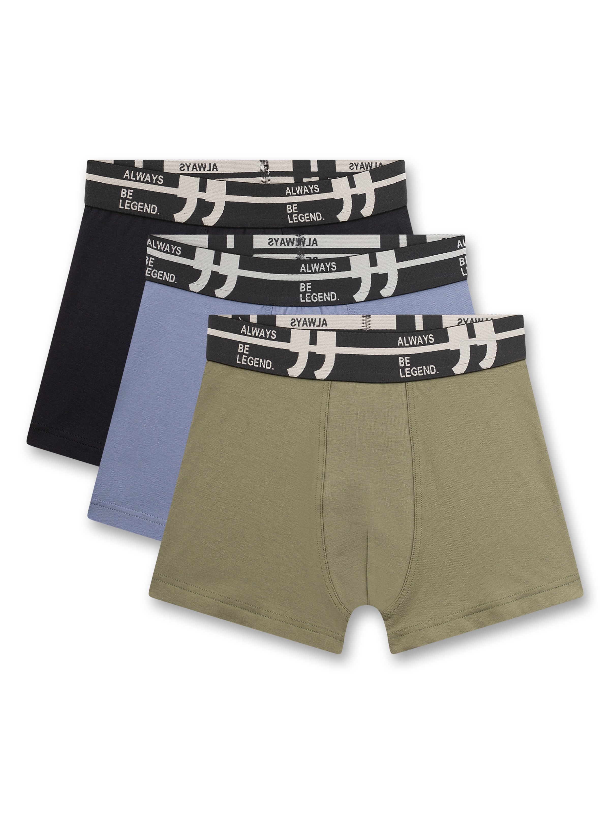 

Sanetta Трусы в цветах Light Blue, Olive, Black