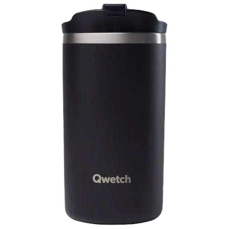 

Кружка дорожная 350 мл матовая черная Qwetch