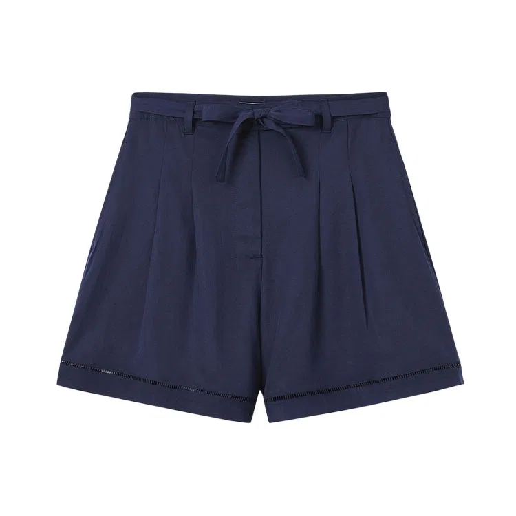 Женские шорты Casual Moderate LACOSTE, классический крой, цвет: Нейв-блю