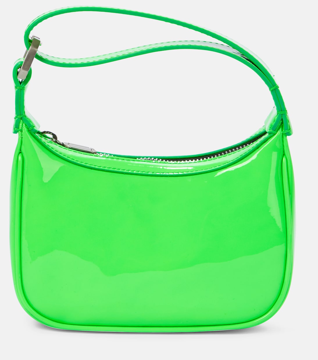 

Клатч Moonbag Mini из лакированной кожи Eéra, Green Fluo