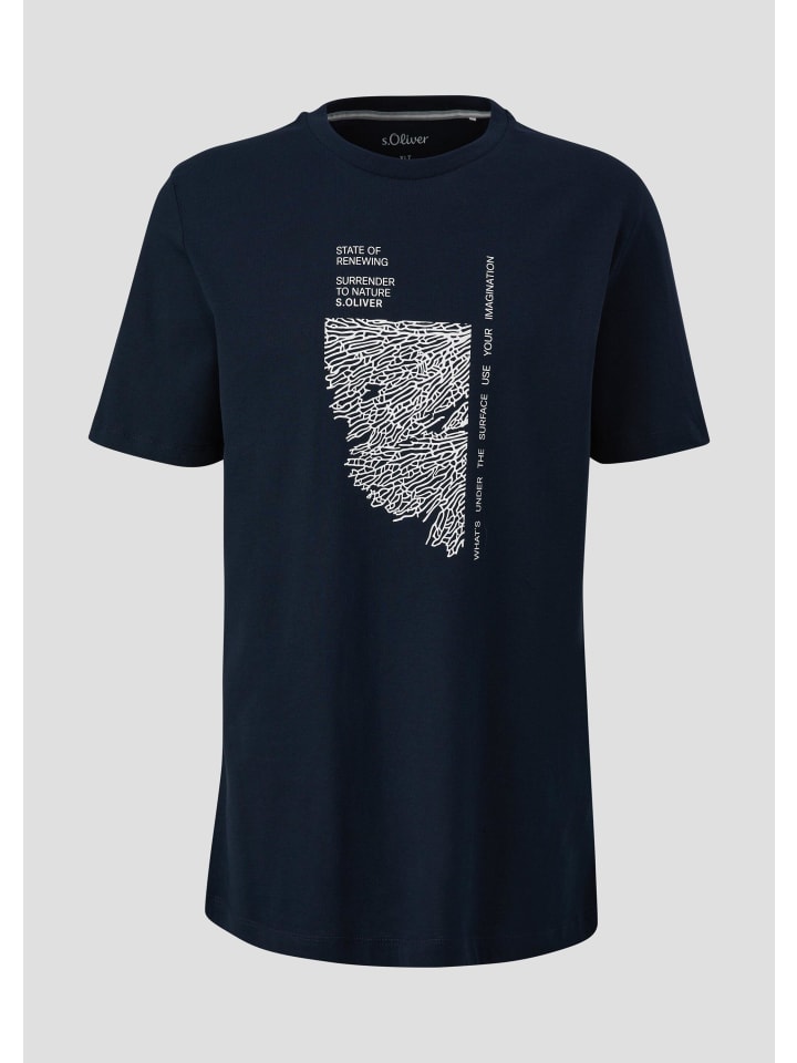 

s.Oliver Футболка цвета 59D1_navy, Синий, s.Oliver Футболка цвета 59D1_navy