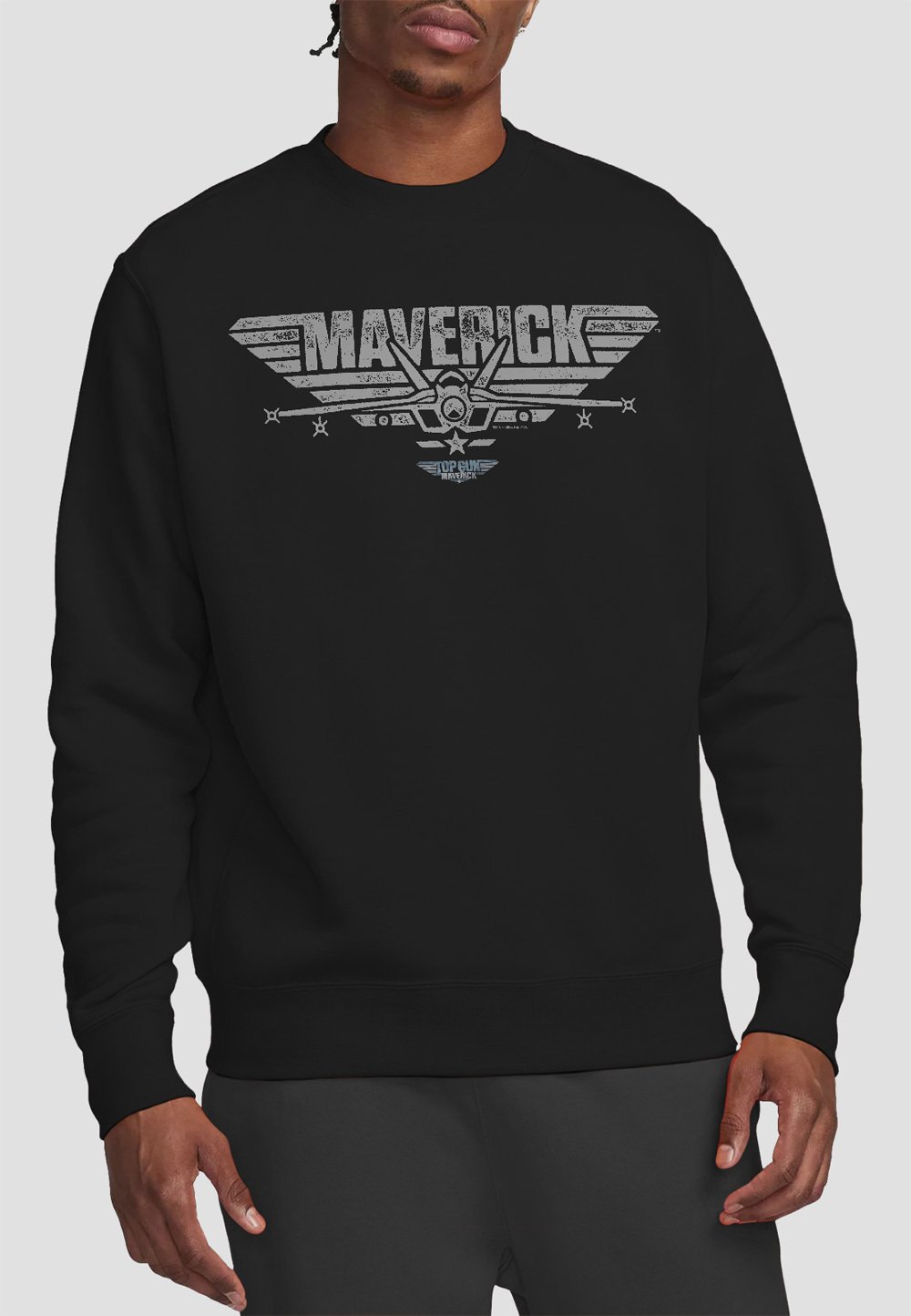 

Толстовка TOP GUN MAVERICK PLANE LOGO Cotton Soul, черный