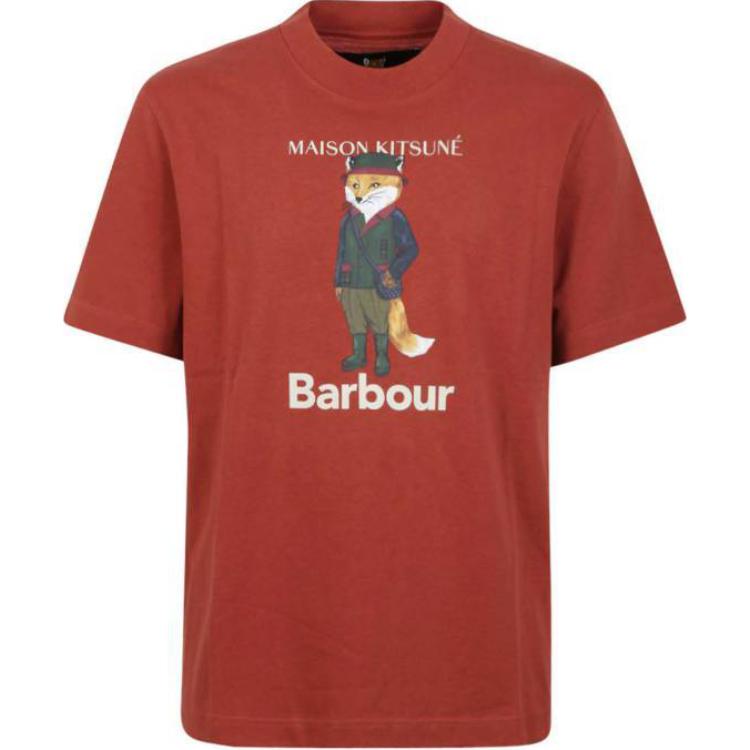 

BARBOUR Футболка мужская красная