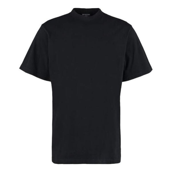

Футболка back hem long t-shirt boxy fit 'black' Balenciaga, черный