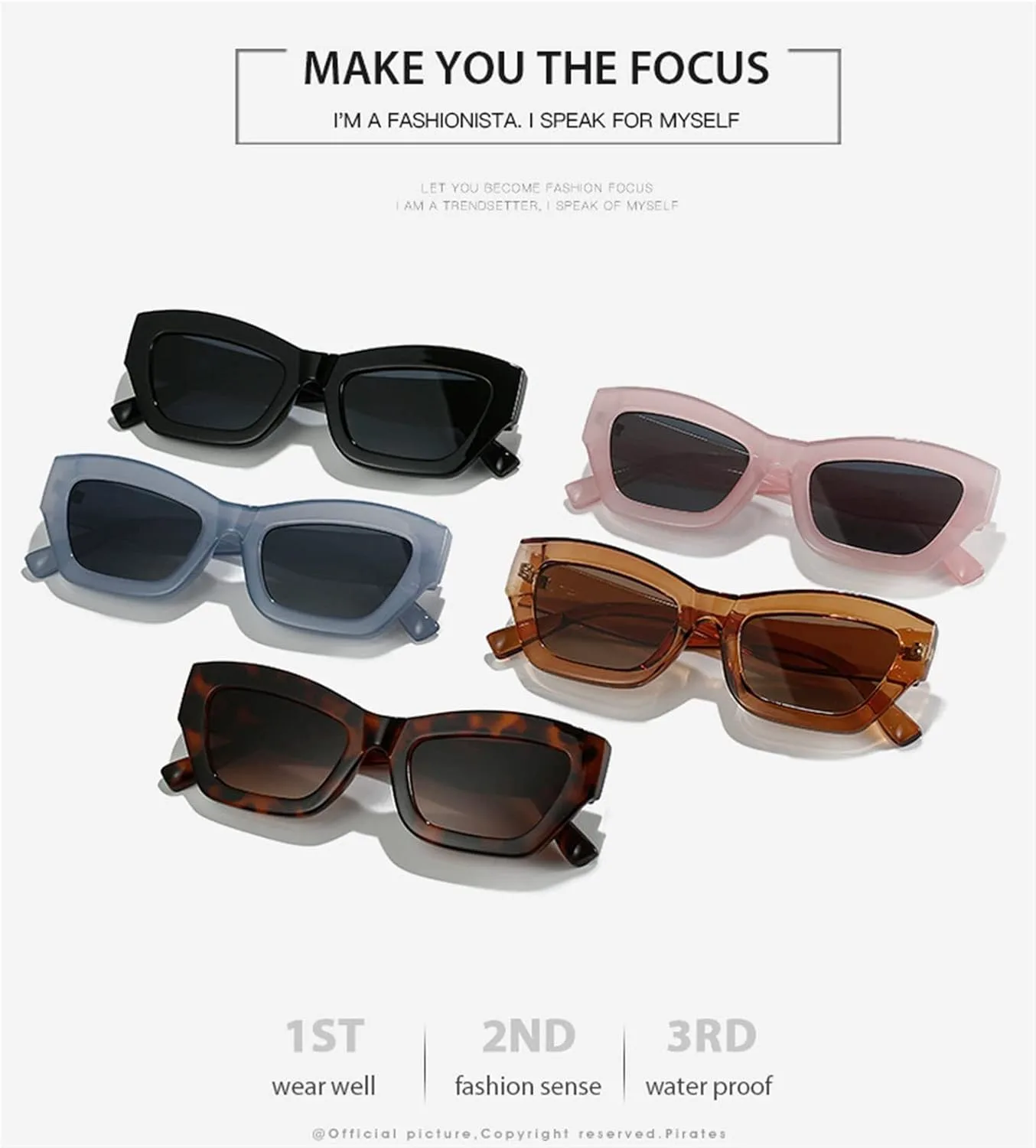 

GAOXIN Квадратные солнцезащитные очки в маленькой оправе, модные, для мужчин и женщин, для уличной фотографии, отдыха на природе (Цвет: A, Размер: Средний), A