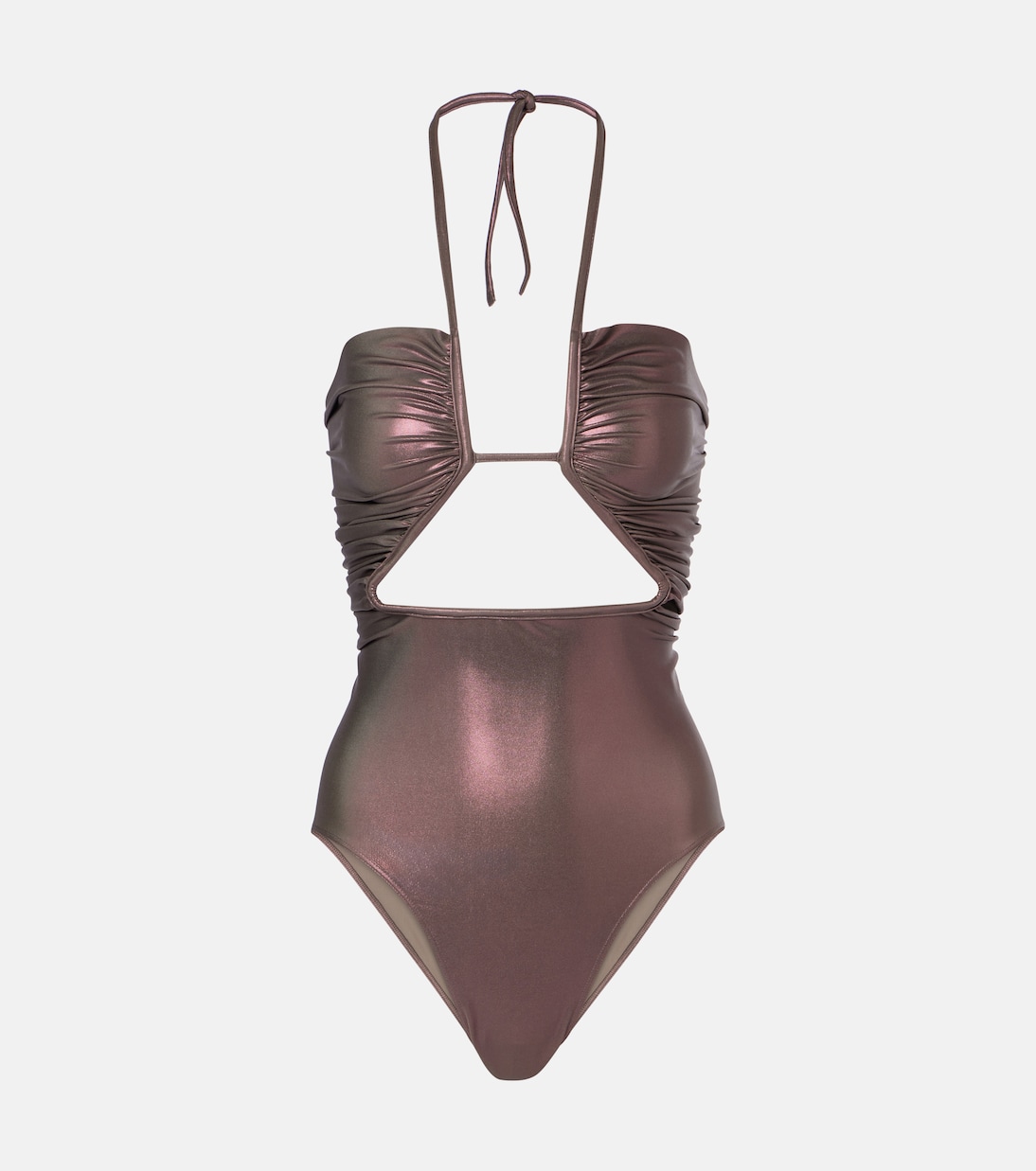 

Металлический купальник с халтернеем Rick Owens, Metallic Mahogany