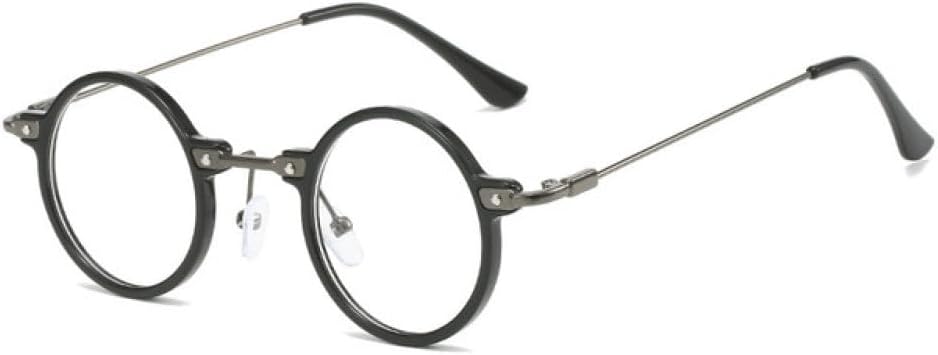 

Солнцезащитные очки LVTFCO в стиле ретро стимпанк, маленькие круглые, для мужчин и женщин, с прозрачными линзами цвета морской волны и защитой от УФ-излучения UV400, Black Clear