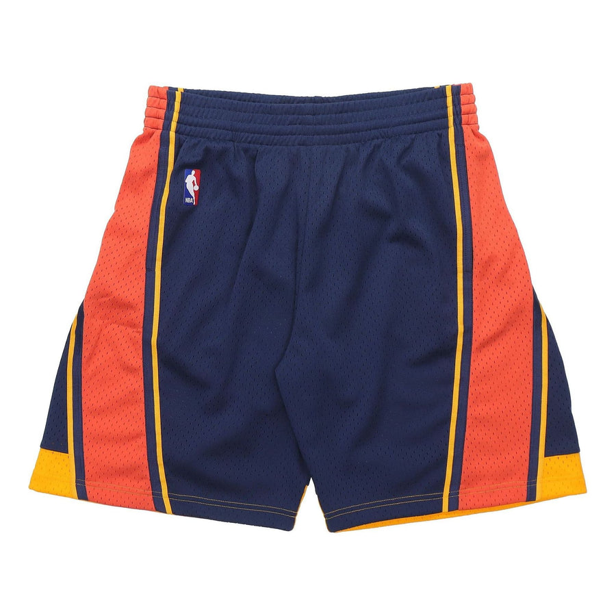 

Спортивные шорты Mitchell & Ness NBA Swingman Shorts Golden State Warriors Road 2009-10 'Navy Orange', темно-синий