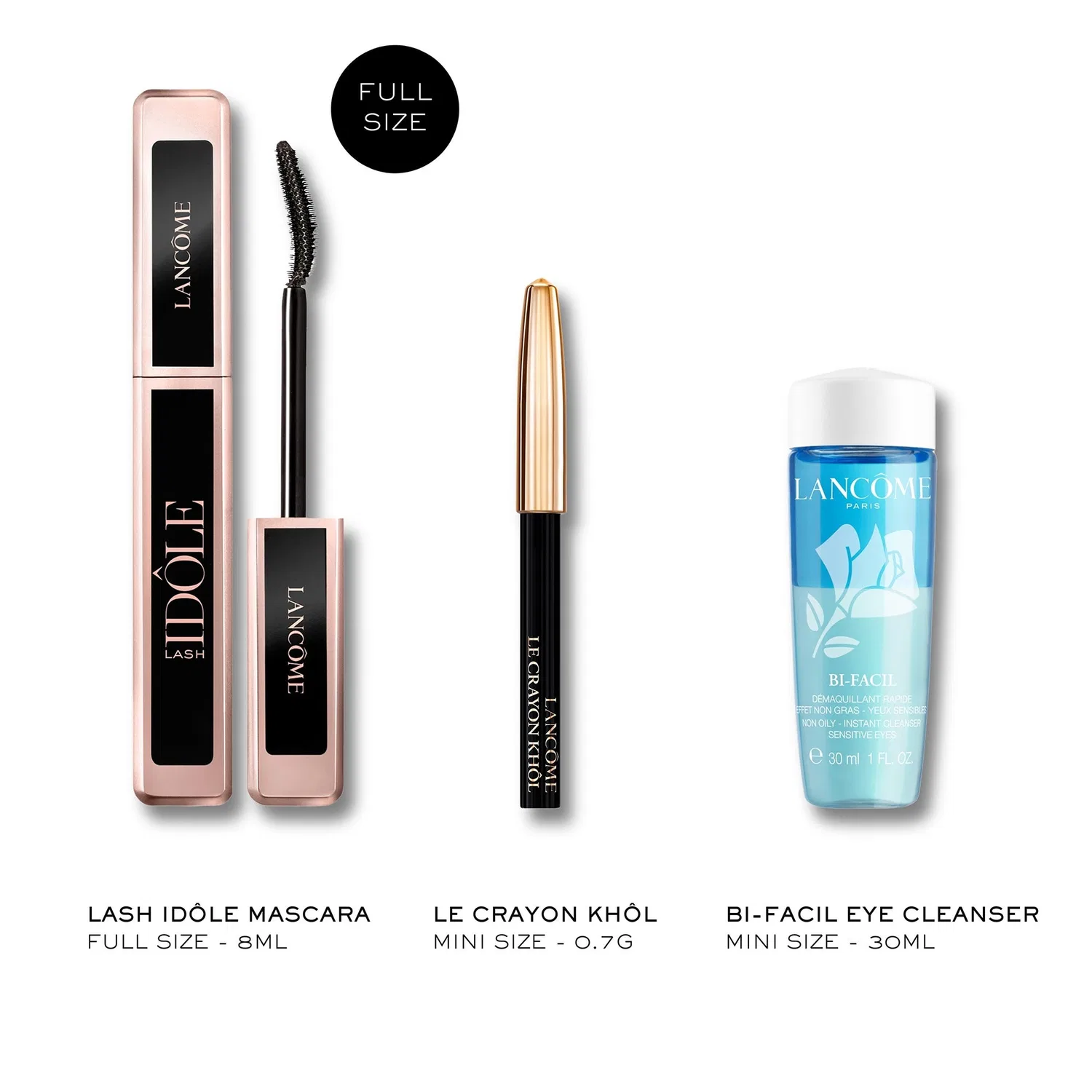 Тушь для ресниц Lash Idole, подводка для глаз Khol и мини-набор Bifacil Lancôme — фото 2
