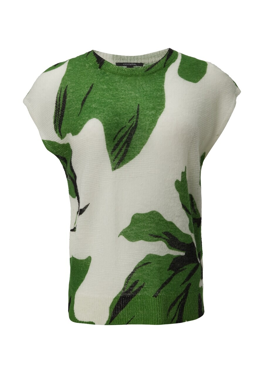 

Тонкий вязаный свитер COMMA Sweater, белый